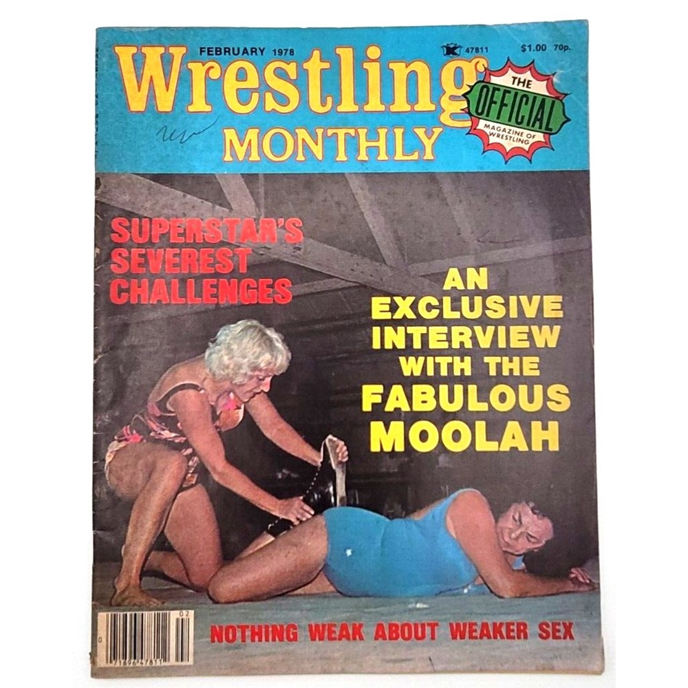 WRESTLING MONTHLY FEB 1978 ANDRE THE GIANT FABULOUS MOOLAH BILLY‎ GRAHAM BRISCO